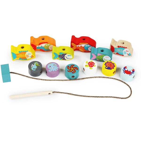 Cubika Schnurrspielzeug Aus Holz "Fische"