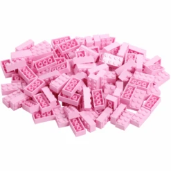 Katara Bausteine - 120 Stück 4x2 Rosa