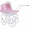 Knorr Toys® Puppenwagen Classic - Pram Rosa/weiß