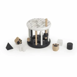 Label Label - Formsortierrad - Schwarz Und Weiß