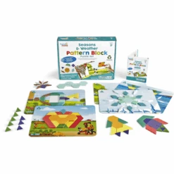 Learning Resources® Jahreszeiten Und Wetter Pattern Block Puzzle