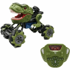 LEXIBOOK Crosslander® Tirex - Ferngesteuertes Dinosaurier-Auto, Verrückte Stunts, Spuckt Rauch