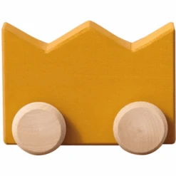 Montessori® Kronenfahrzeug Montessori Spielzeug Gelb