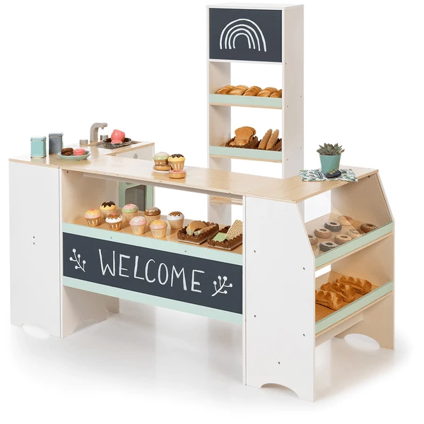 MUSTERKIND® Kaufladen Avena, Weiß/natur/mint