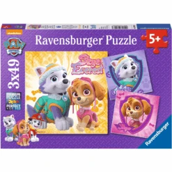Ravensburger Puzzle 3 X 49 Teile Paw Patrol: Bezaubernde Hundemädchen