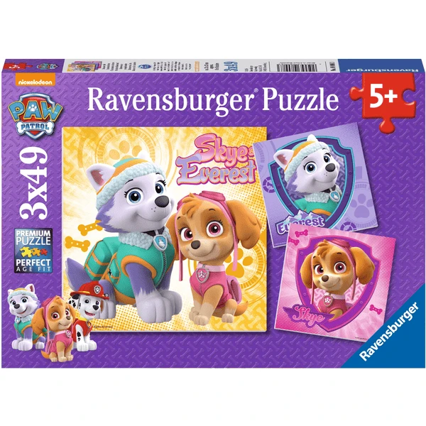 Ravensburger Puzzle 3 X 49 Teile Paw Patrol: Bezaubernde Hundemädchen