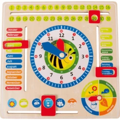 Small Foot® Lerntafel Datum, Uhr- & Jahreszeiten DE